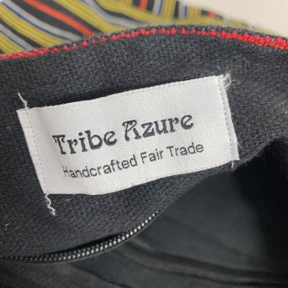 Tribe Azure Handcrafted Cotton Sling Bag With Ganesha Embroidery & Om Motif - Picture 2 of 11